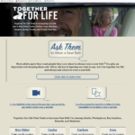 Together for Life Utah website